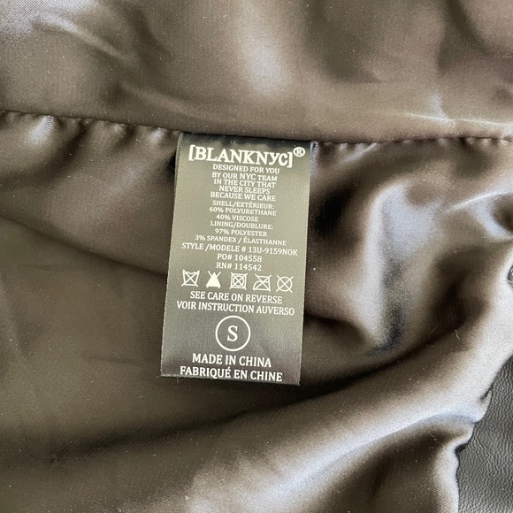 BLANK NYC Leather Jacket - Picture 4 of 5